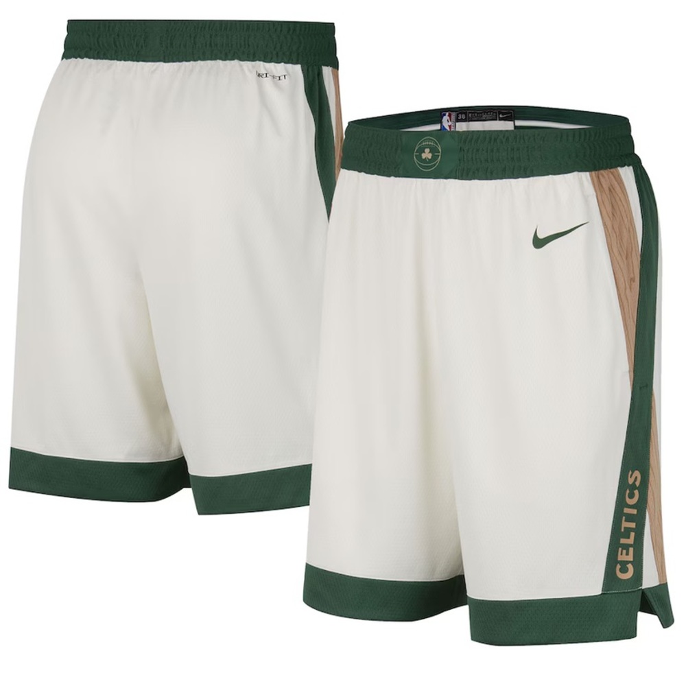 Nike NBA Boston Celtics Swingman City Edition Dri-fit Men Sail Shorts XL